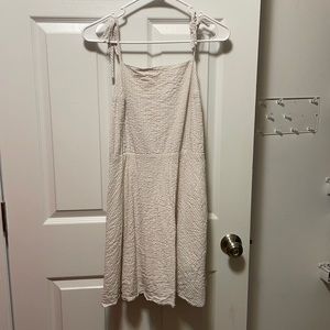 Lulus Pinstriped Open Backed Sundress